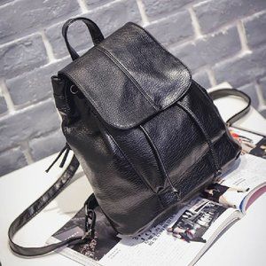 Black fashion backpack size 28x15x28